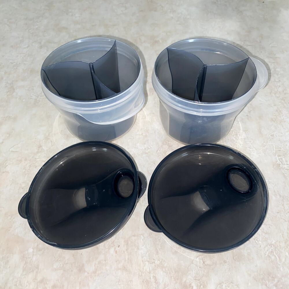 Baby Formula Dispenser & Snack Container Lot of 2 Stackable Portable Travel Cups